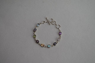 multi-gemstone bracelet