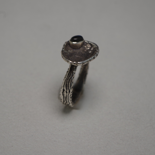 organic disc labradorite ring